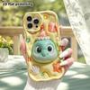 Phone Case: 2D flat design, suitable for iPhone 18, 17, 16, 15, 14, 13 Pro protective cases, party little turtle, perfect Christmas and Halloween holi