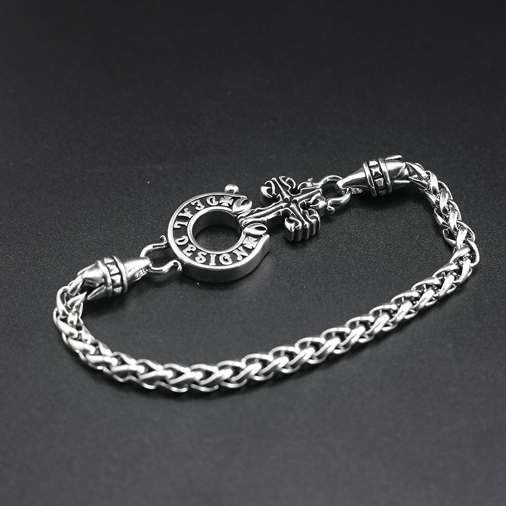 Ciondolo A Forma Di Croce In Argento Sterling 925 Per Bracciale E Collana, Adatto A Bracciali Europei (Pandora, Troll, Chamilia)