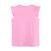 2025 Summer Girls' Cartoon Print Cotton T-shirt - Round Neck Sportswear Top