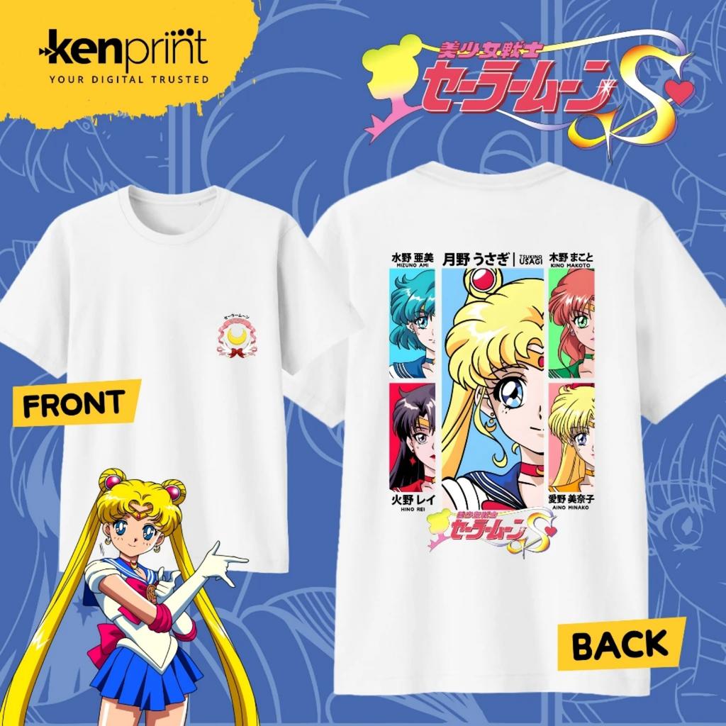 2026 Cotton Sailor Moon Lost Americana Y2K T-Shirt Men High Quality Casual Parent-child Cotton Soft Fashion Comfortable Tee