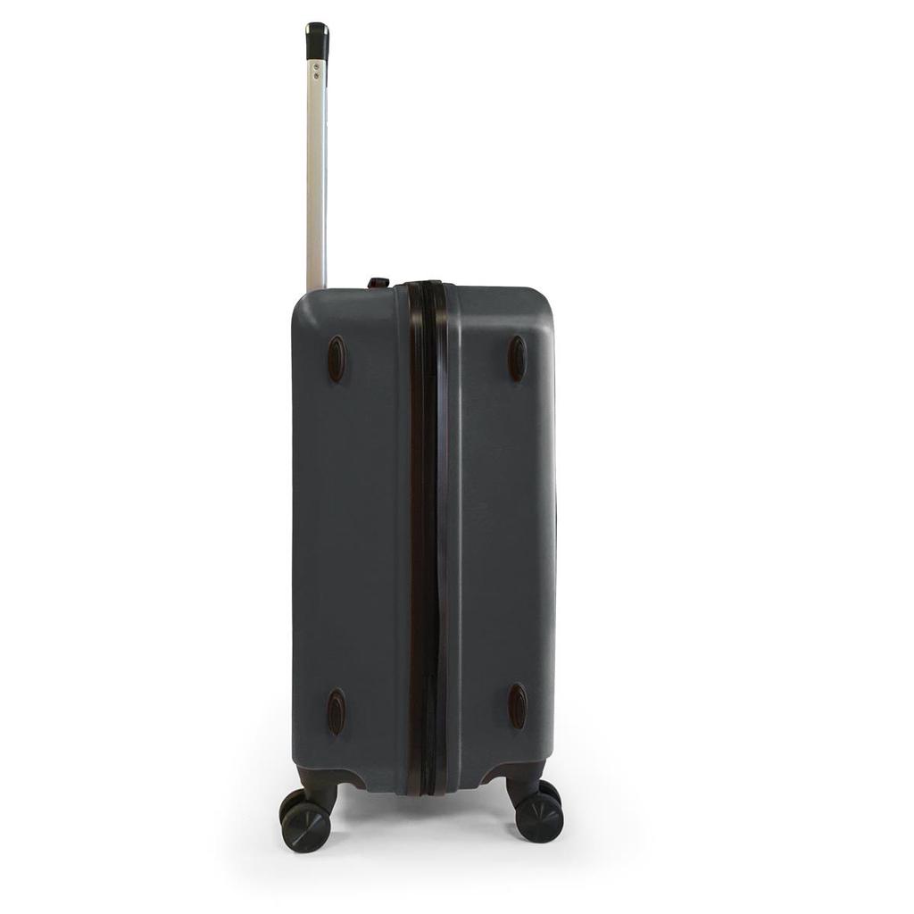 coral high ABS Dunkelgrauer mittelgroßer Koffer 16442