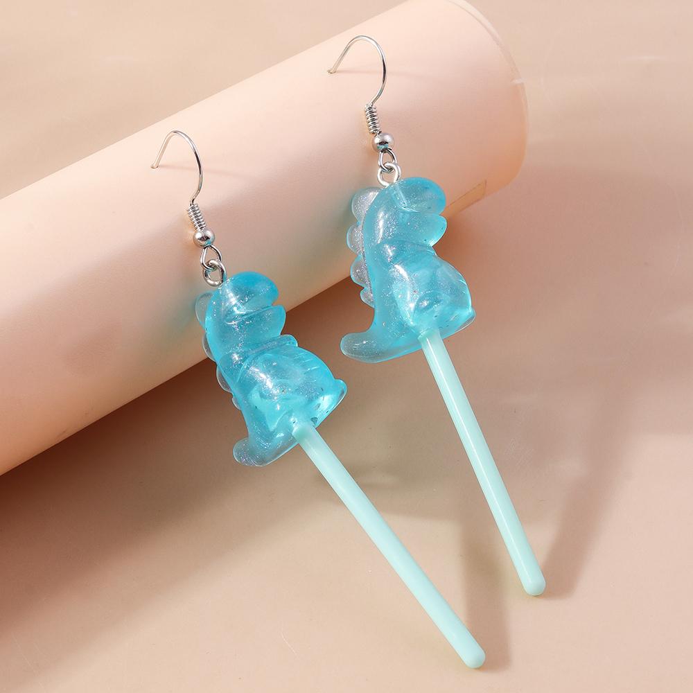 Cute Resin Sweet Lollipop Drop Earrings for Women Simulation Food Candy Dangle Earrings Girls Party Jewelry Gifts