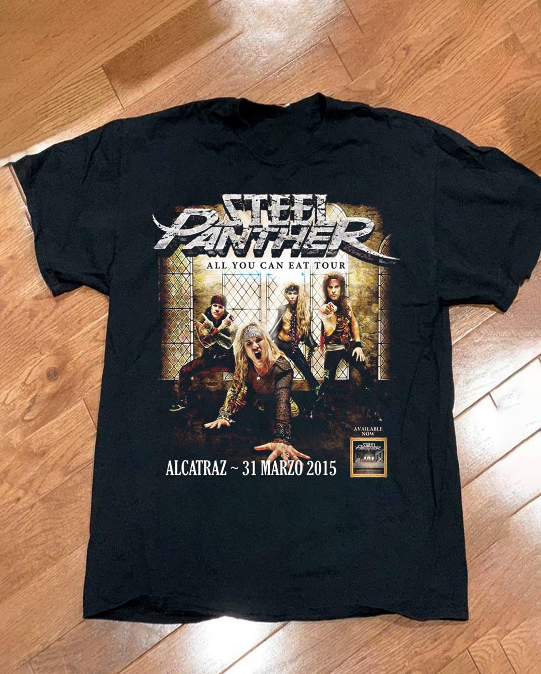 STEEL PANTHER band All you Can Eat Tour Unisex T-Shirt All Size S To 5XL KK460 L