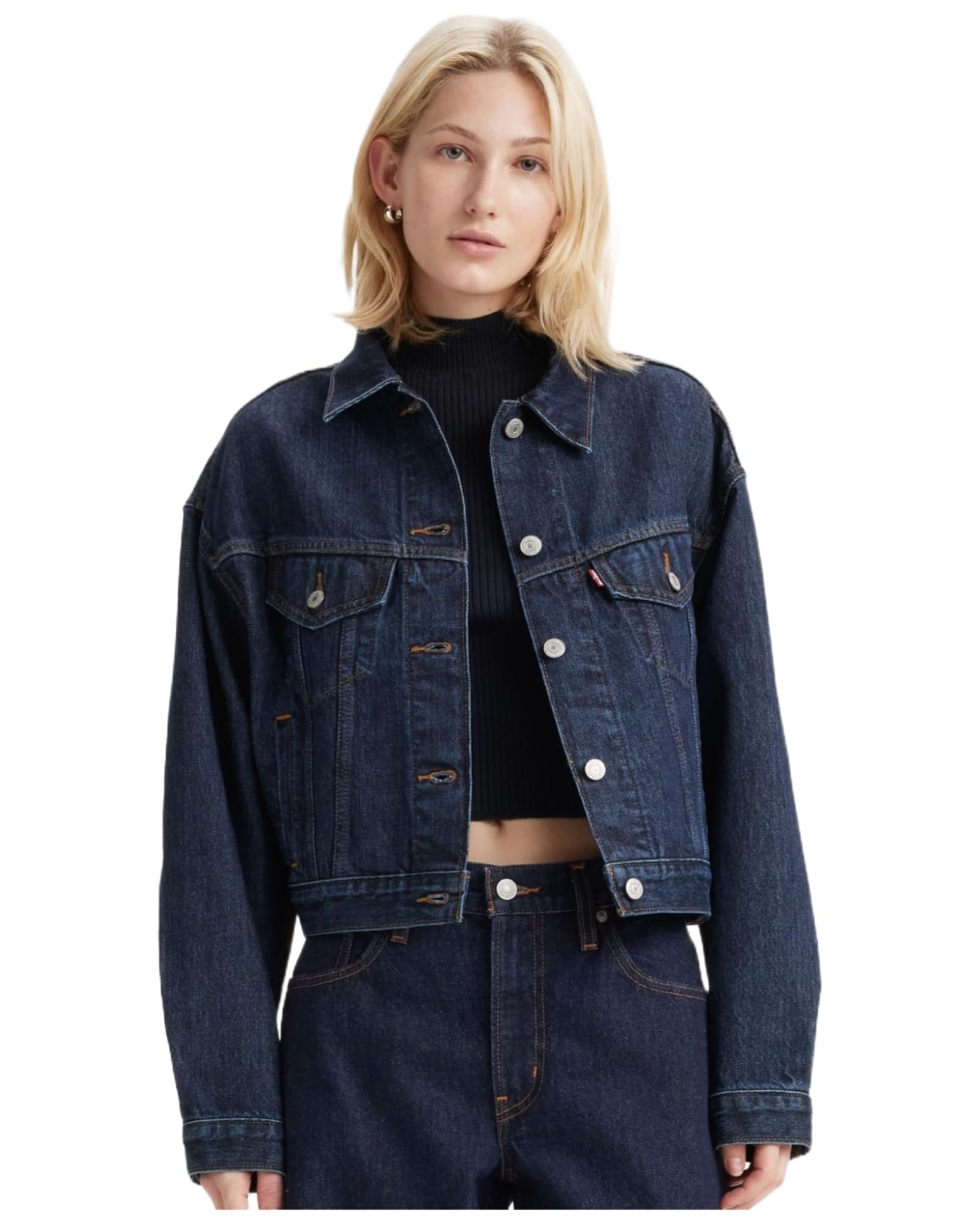 Levi s 90S Cropped Trucker Jacket Women s A9155-0000 US M