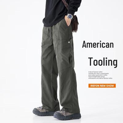 MEDE Men's American Style Straight-Leg Breathable Cargo Pants