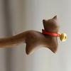 Adorable Chinese-style Hairpin Ancient Wind Gold-threaded Sandalwood Hairpin New Simple Retro Ancient Costume Bell Cat Headwear