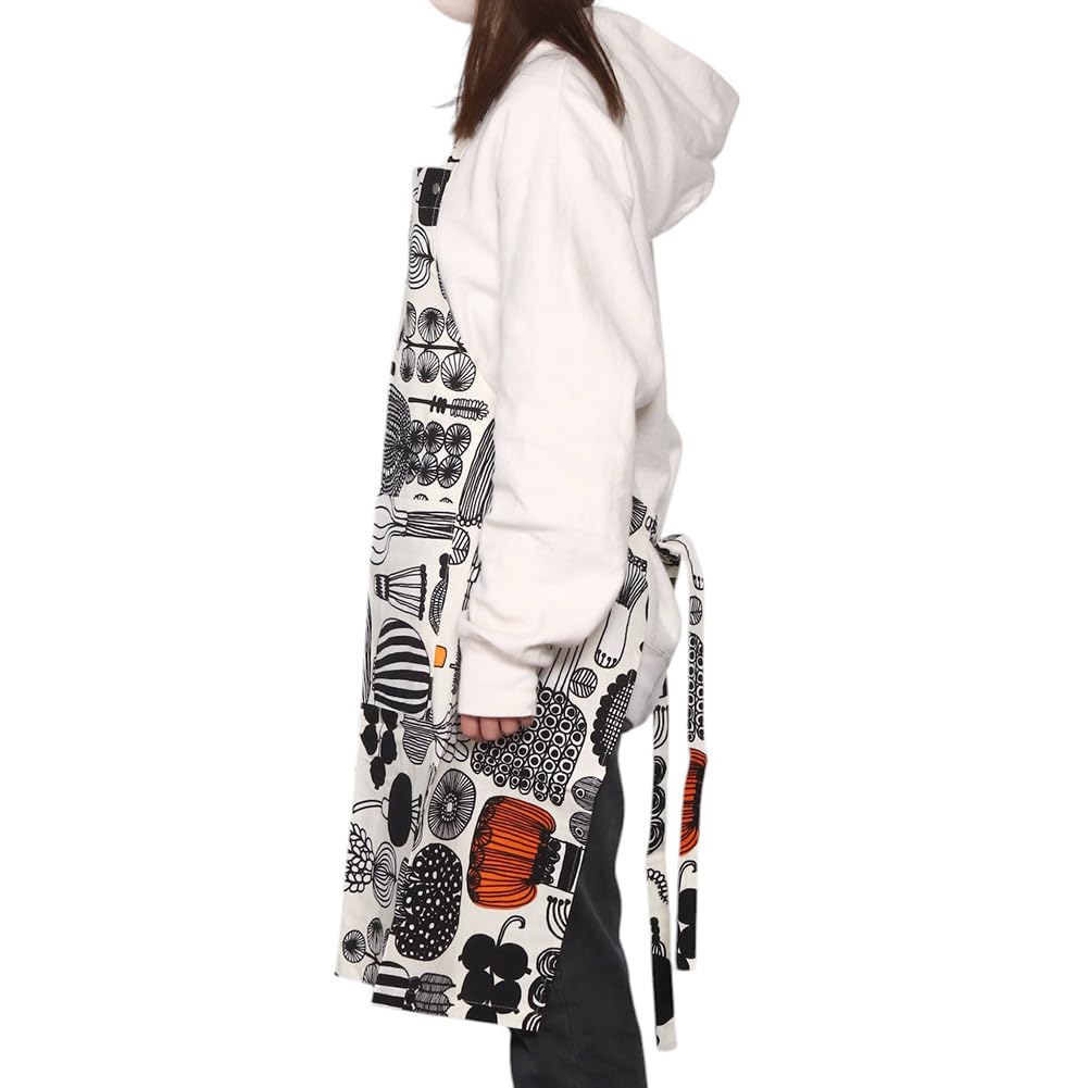 Marimekko APRON PUUTARHURIN PARHAAT 100% Cotton Apron (Product Code: 74334 193) [Parallel Import]