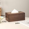 Solid Wood Tissue Box Paper Storage Boxes Wooden Napkin Box Handkerchief Organizers Bedroom Table Decoration Kitchen Accessories
