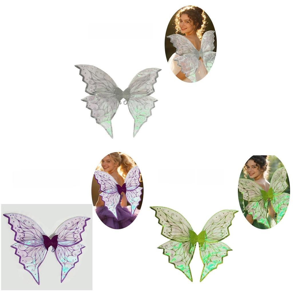 Fairy Butterfly Costume Wings For Kids Dress Up Party With Gold Detailing For Festival Celebrations