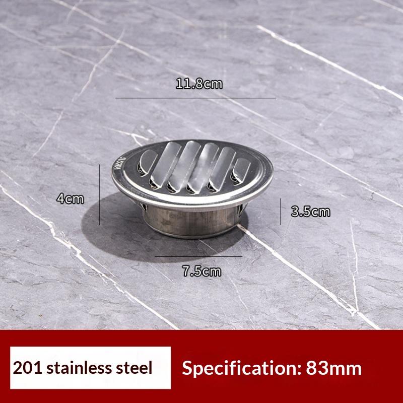 Air Vent Grille 75-200mm 201 Stainless Steel Waterproof Insect Proof Vent Cover for Exterior Wall Balcony Ventilation