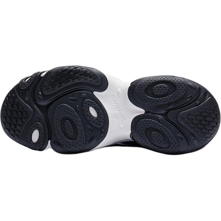 Li Ning Jugend Kinder Sport Lifestyle Serie Round Air - Nebula Halbe Handfläche Luftkissen Rutschfest Anti-Kick Freizeitschuhe Kinder Freizeitschuhe YKCT008-5