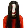 Halloween Haunted House Escape Room NPC Costume Horror Mask Men's and Women's Ghost Long Black Hair Vampire Headgear
