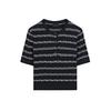 MD Spring New Women's Clothing Intellectual Intelligence Commute Style Stripes Short Sleeve Knitwear Tops 5719678
