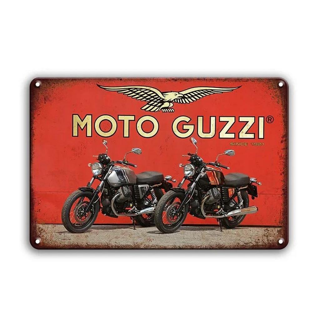 Metal Tin Signs Plaque Cool Motorcycle Wall Decoration Vintage Iron Painting Art Posters for Man Cave Home Cafe Garage Club Bar