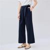 Giordano Women's Linen Blend Drawstring Wide-Leg Pants