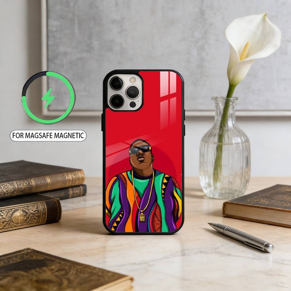 B-Biggie Smalls B-BIG Art Phone Case For iPhone17,16,15,14,13,12,11 Plus,Pro Max Magnetic For Magsafe Wireless Charging