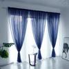 Sheer Curtains for Living Room Windows - Light Filtering Yet Private Voile Drapes | No Tools Needed Semi-Sheer