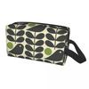 Travel Orla Kiely Wallpaper Toiletry Bag Cute Flowers Floral Retro Cosmetic Makeup Organizer Women Beauty Storage Dopp Kit Box