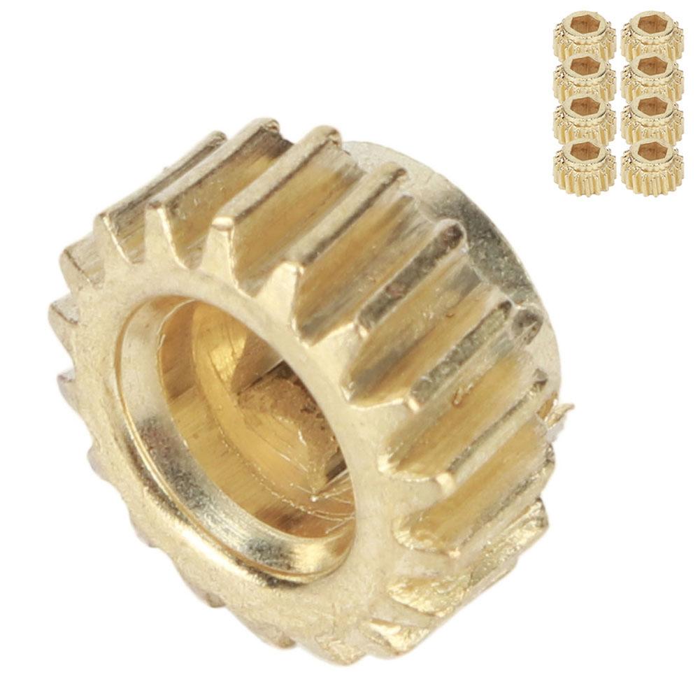 OpenGear Gitarrenmechaniken Zahnräder Sechskant-Klemmung Universelle Montage Stimmwirbel Musikinstrument Werkzeug(Goldene 9 Stück)
