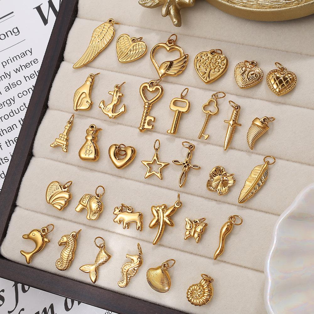 Diy Jewelry Accessories Marine Life Starfish Shells Conch Whale Crab Small Pendant Jewelry Female