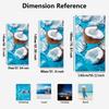 1Pc Summer Refreshing Coconut Wave Print Beach Towel Quick Dry Absorbent Swimming Holiday Large Bath Towel