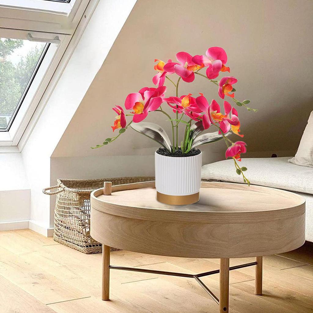 1 Pc Artificial Flower Decoration Gold-bottomed Office