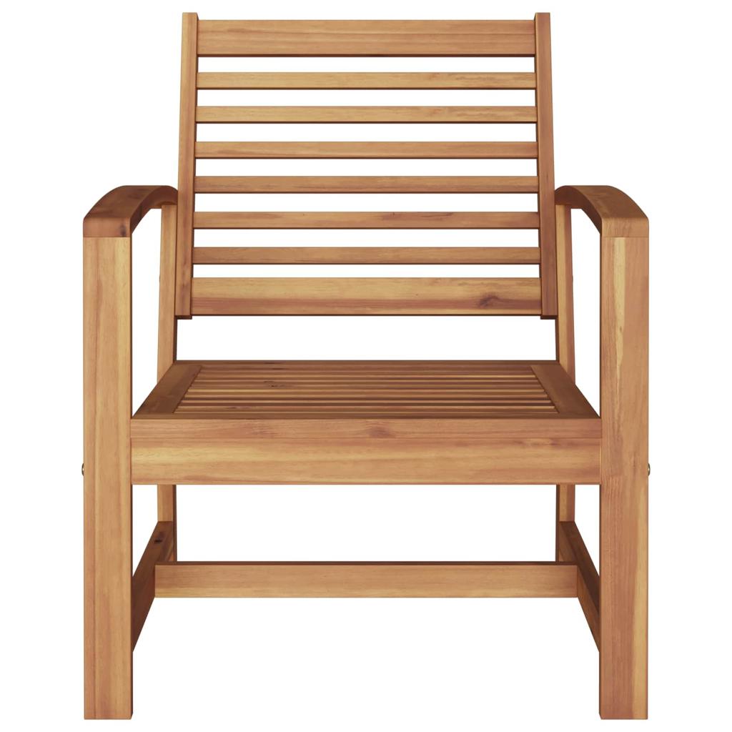 Chair Set 2 Pieces Brown 65 x 60 x 76.5 cm Solid Teak Wood