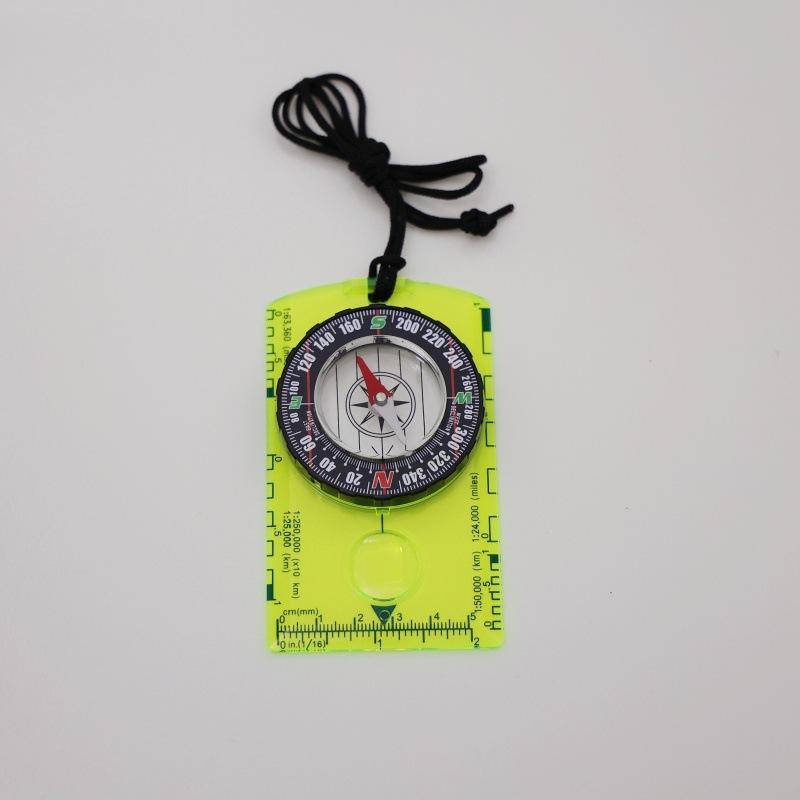 1 Pc Outdoor Field Multi-functional Compass Compass Compass Map Ruler Has A Variety of Colors
