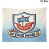 Benutzerdefinierte Name FC Hansa Rostock Gedruckte Wandteppich – Wandbehang für Schlafzimmer, Studentenwohnheime und Heimdekoration