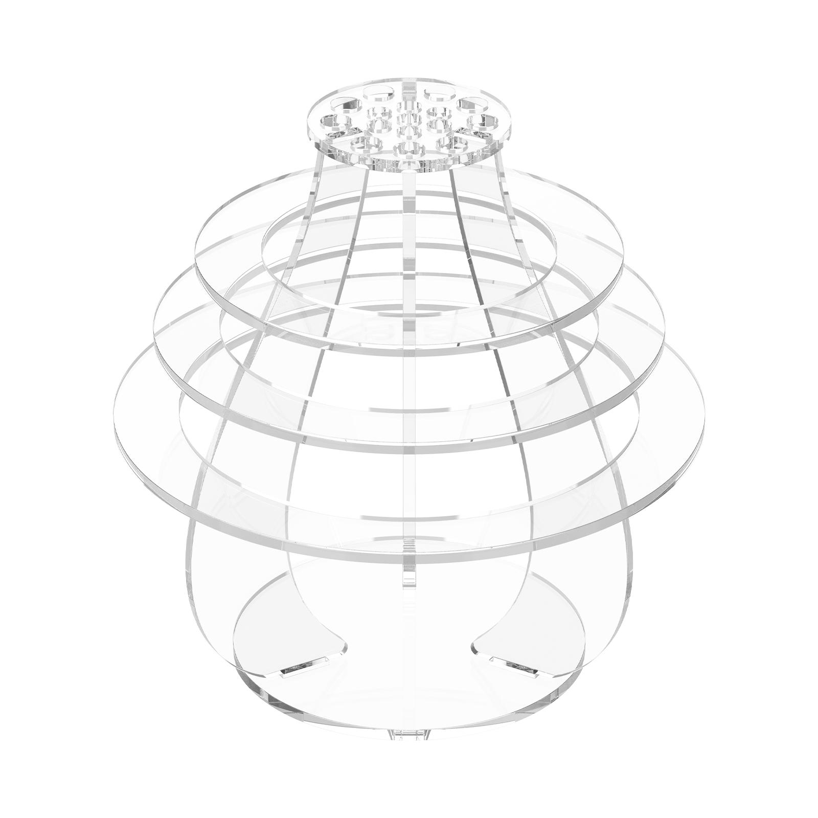 

Acrylic Flower Vase Transparent Bouquet Vase Multipurpose Desktop Decorative Fresh/Dry Flowers Display Stand for Home Office