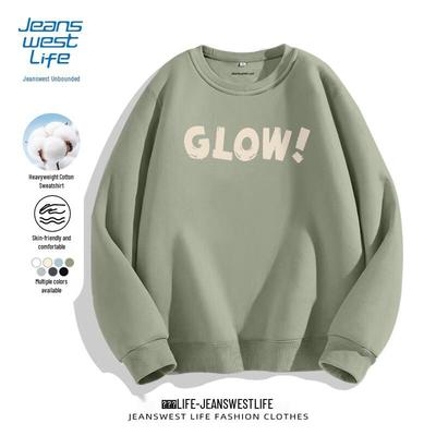 Jeanswest Life Heavyweight Letter Print Pullover Sweatshirt