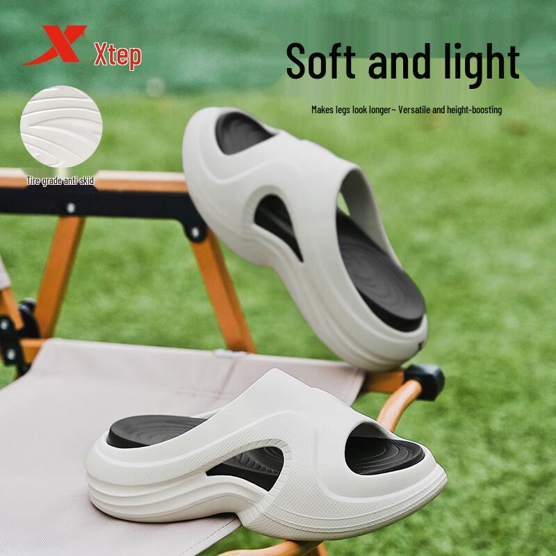 XTEP Women s A458 Platform One-Strap Slippers 37-38