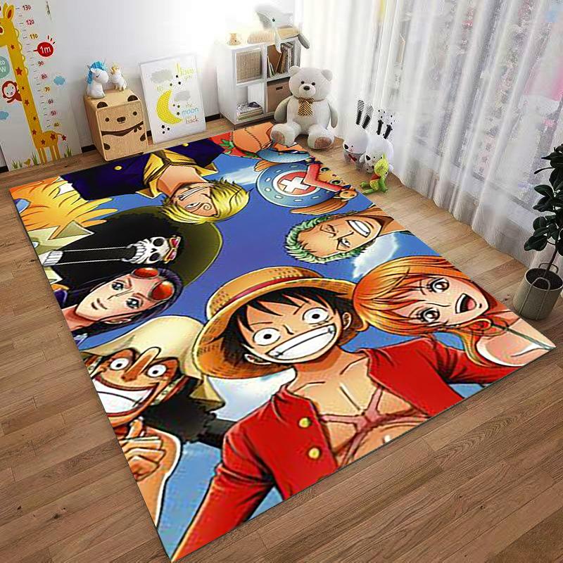 "Anime Colorful Cartoon Characters Carpet for Bedroom or Living Room" Suitable for Use As an Anti-slip for Living Room Bedroom Sofas
