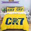 3pcs Football Team (27) Design Cover Set - HD Printed Bedding with 1 Cover and 2 Pillowcases - Perfect for Home and Dorm Decor