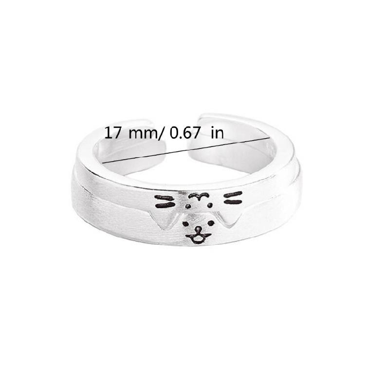 Fashionable Finger Rings Adornment Elegant Dog and Cat Shaped Rings for Couple