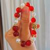 Vintage 7A Natural Chalcedony Agate Artificial Crystal Shijia Pearl Design Sense Bracelet Bracelet