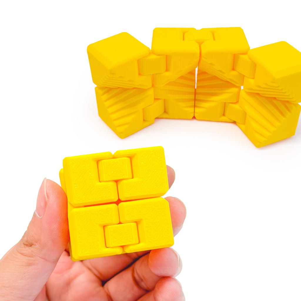 3D Printing Hand Fidget Infinite Cube Stress Relief Decompression 3D Printed Folding Cube Kids Adults Desktop Finger Rolling Toy
