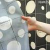Noren Kobo Accordion Curtain Snoopy Monotone Dot SNOOPY PEANUTS Free Cut 96 X Length 95748 (Width 200cm)