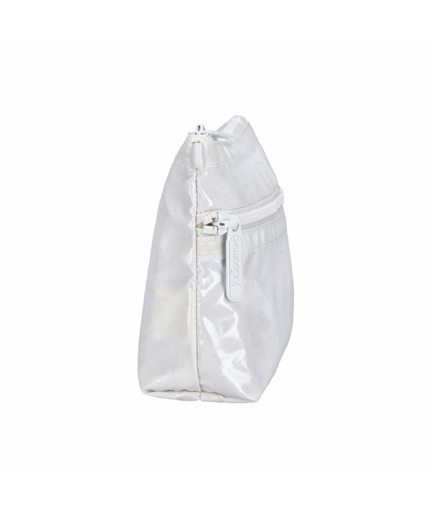 Lesportsac White Glimmer Shine Cosmetic Clutch [7105.Fa06]