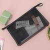 Mesh Transparent Makeup Bag Large Capacity Portable Lipstick Storage Bag Simple Style Toiletries Bag Cosmetic Storage