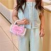Crossbody Bag Kids With Pearls And Bow For Everyday Style Fashionable Girl
