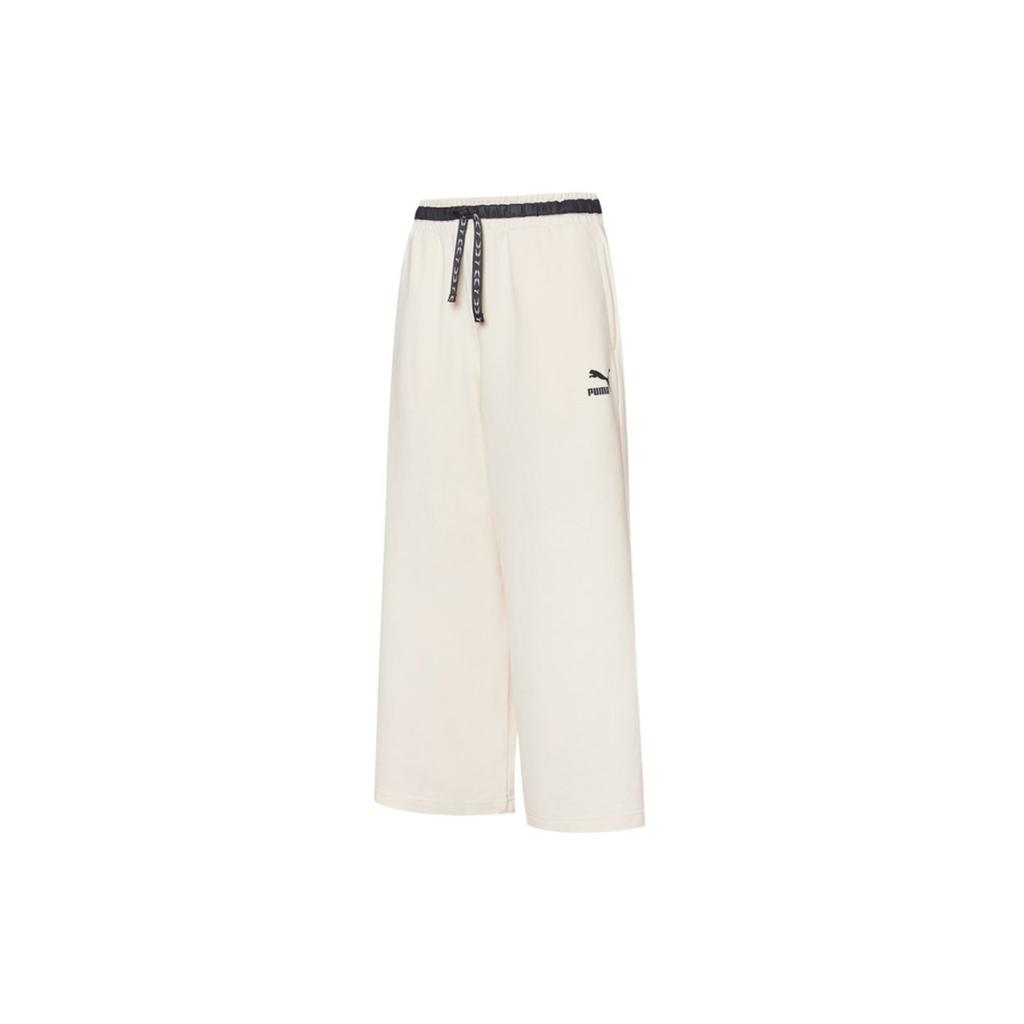Puma Elevate Culottes Breathable Wide-Leg Pants Women Bottoms Off-White 532613-75