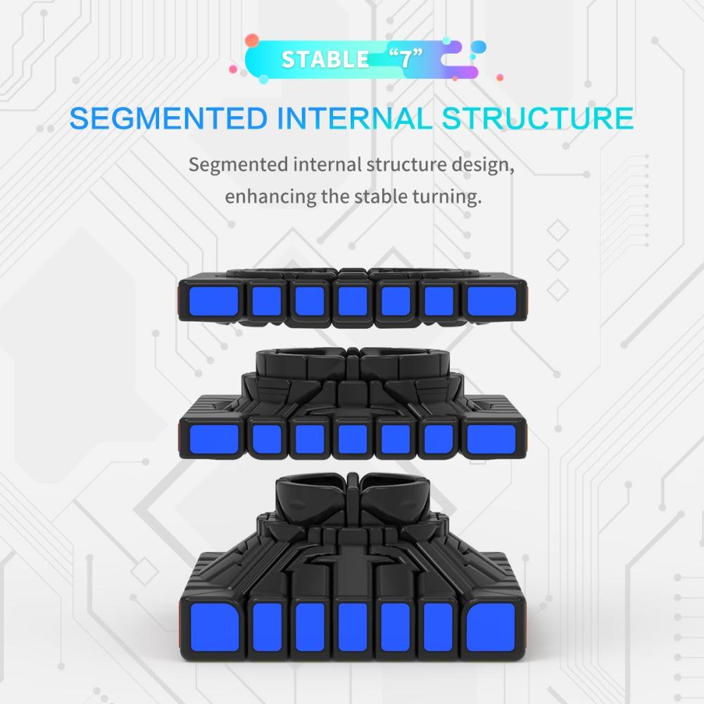 MGC 7x7 Magnetic Speed Magic Cube YJ MGC 7x7 M Mgc7 M 7x7x7 Puzzle Yongjun Magico Cubo Educational Toys for Children