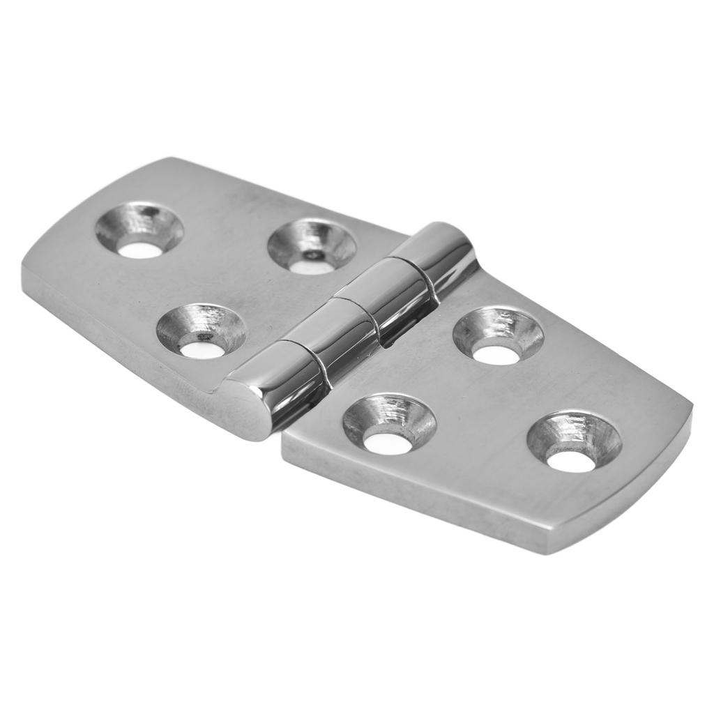 Door Hinge 6 Hole Mirror Polished 316 Stainless Steel Marine Hinges for Boat 76x38mm