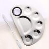 Stainless Steel Nail Art & Makeup Palette Set with Mixing Stick