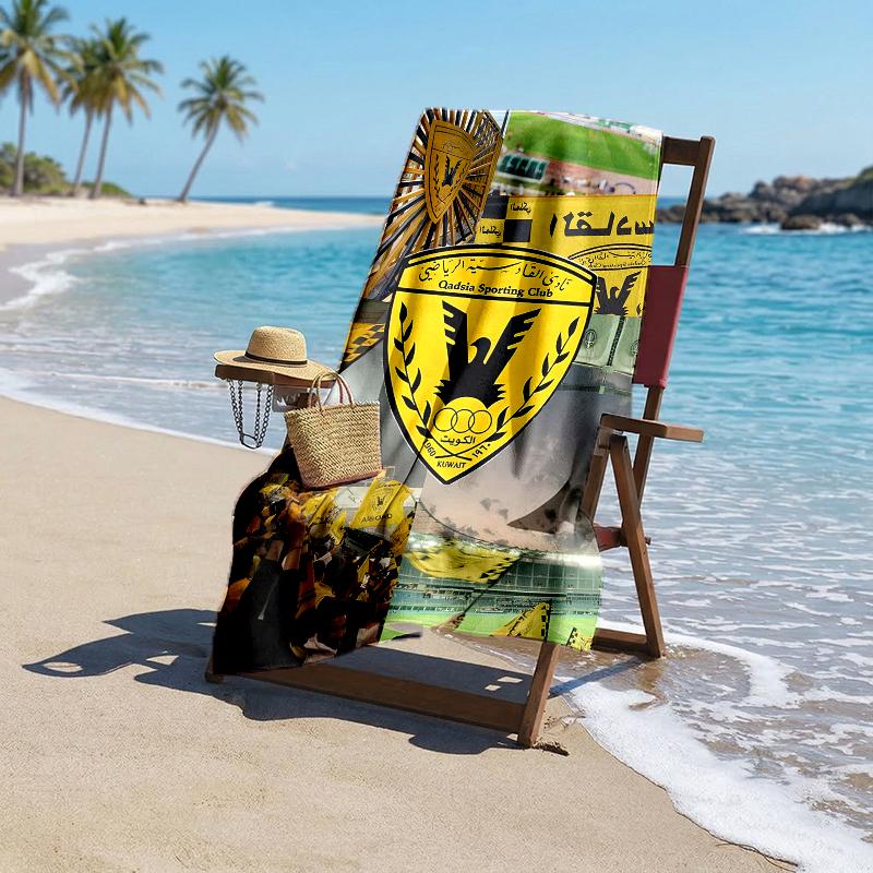 Qadsia Club Fashion Beach Towel: Ideal for Summer Adventures Soft, absorbent and quick drying suitable for swimming and bathing
