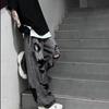 New vibe ripped wide-leg jeans for men 2026, washed and distressed straight-leg floor-length pants