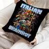 I-ITALIANS B-Brainrot Creative Animal Maple Design Cushion Cover Happy Autumn Harvest Decor Holiday Decorati Pillow Cover