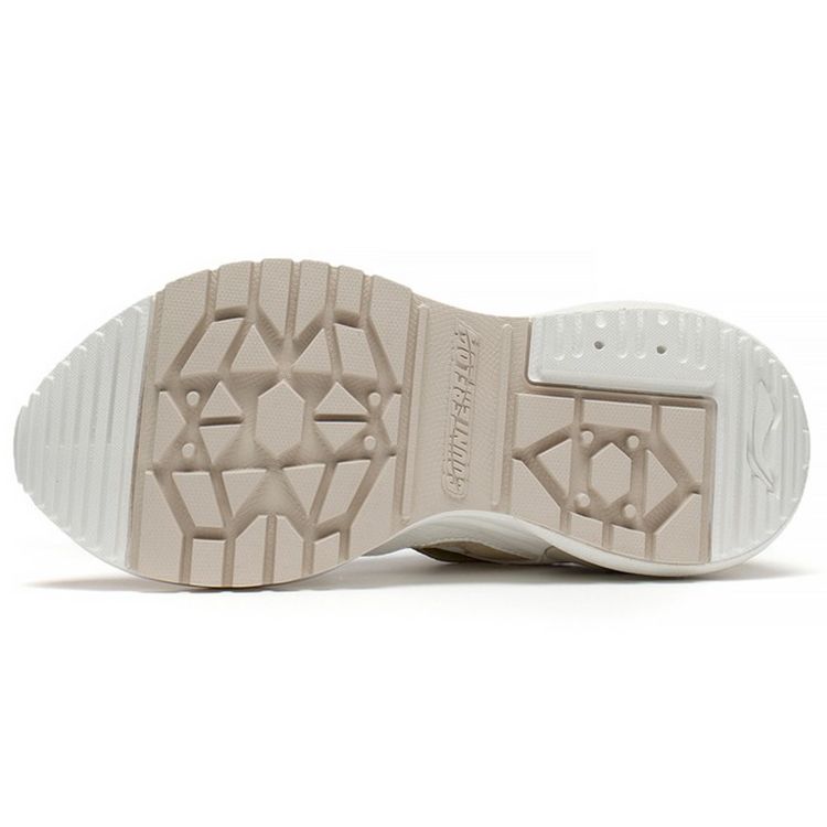 Li Ning Origin CF Fabric Leather Thick Sole Shock Absorbing Non-Slip Wear-Resistant Breathable Lightweight Low-Top Sports Casual Shoes AGLS158-1