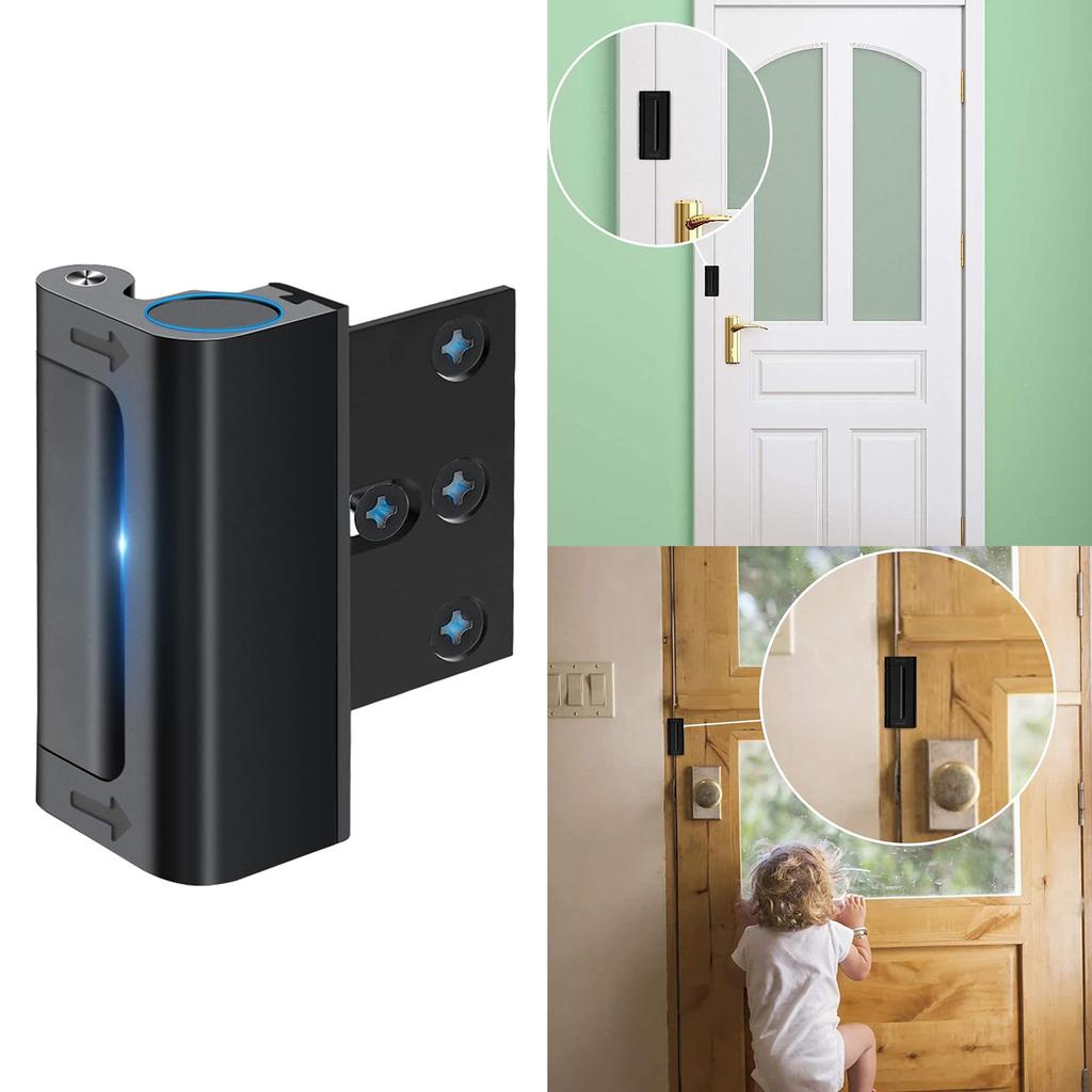 Home Security Door Reinforcement Lock Childproof Safety Door Lock Latch Inside Stopper Add High Security to Prevent